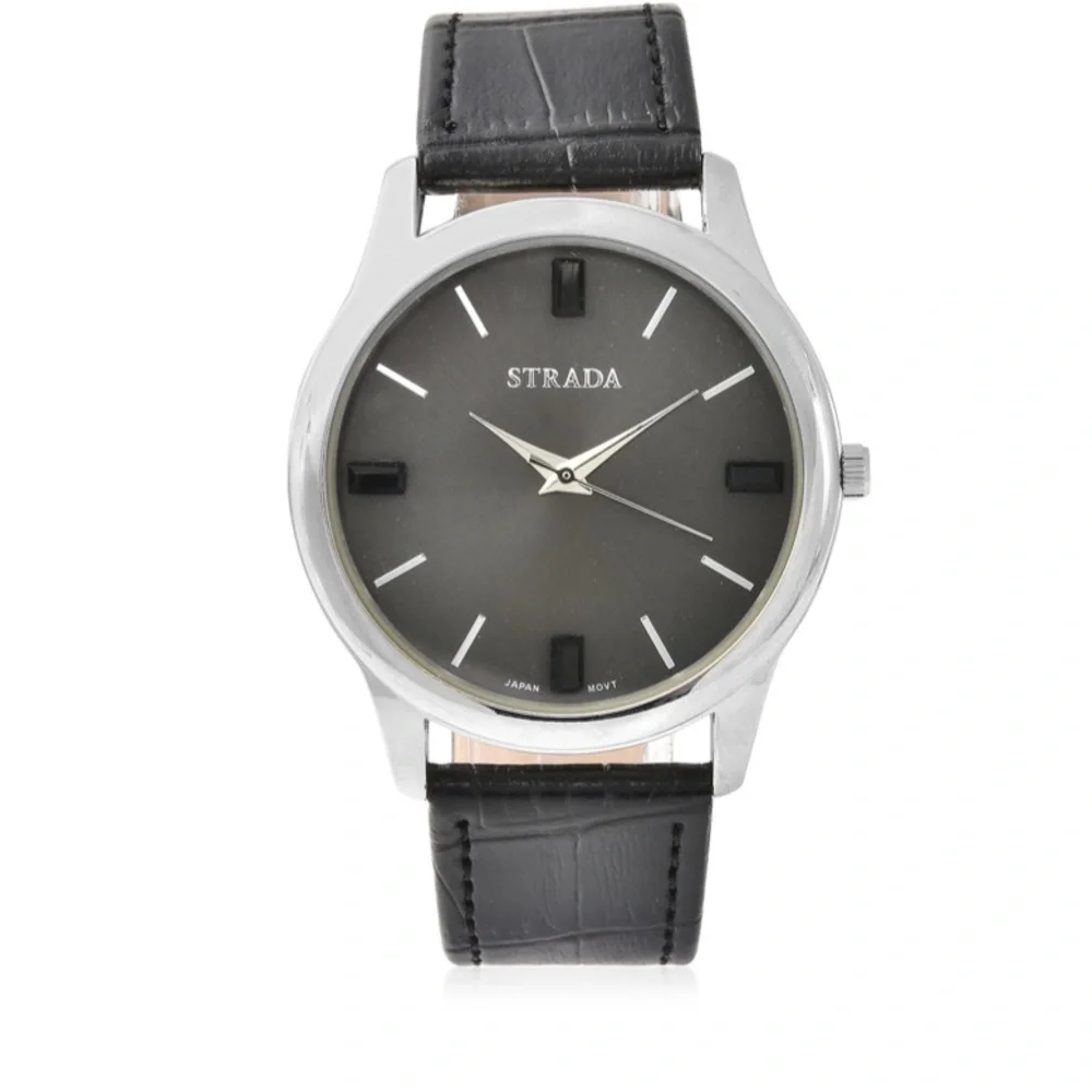 Black Watch with Black Austrian Crystals